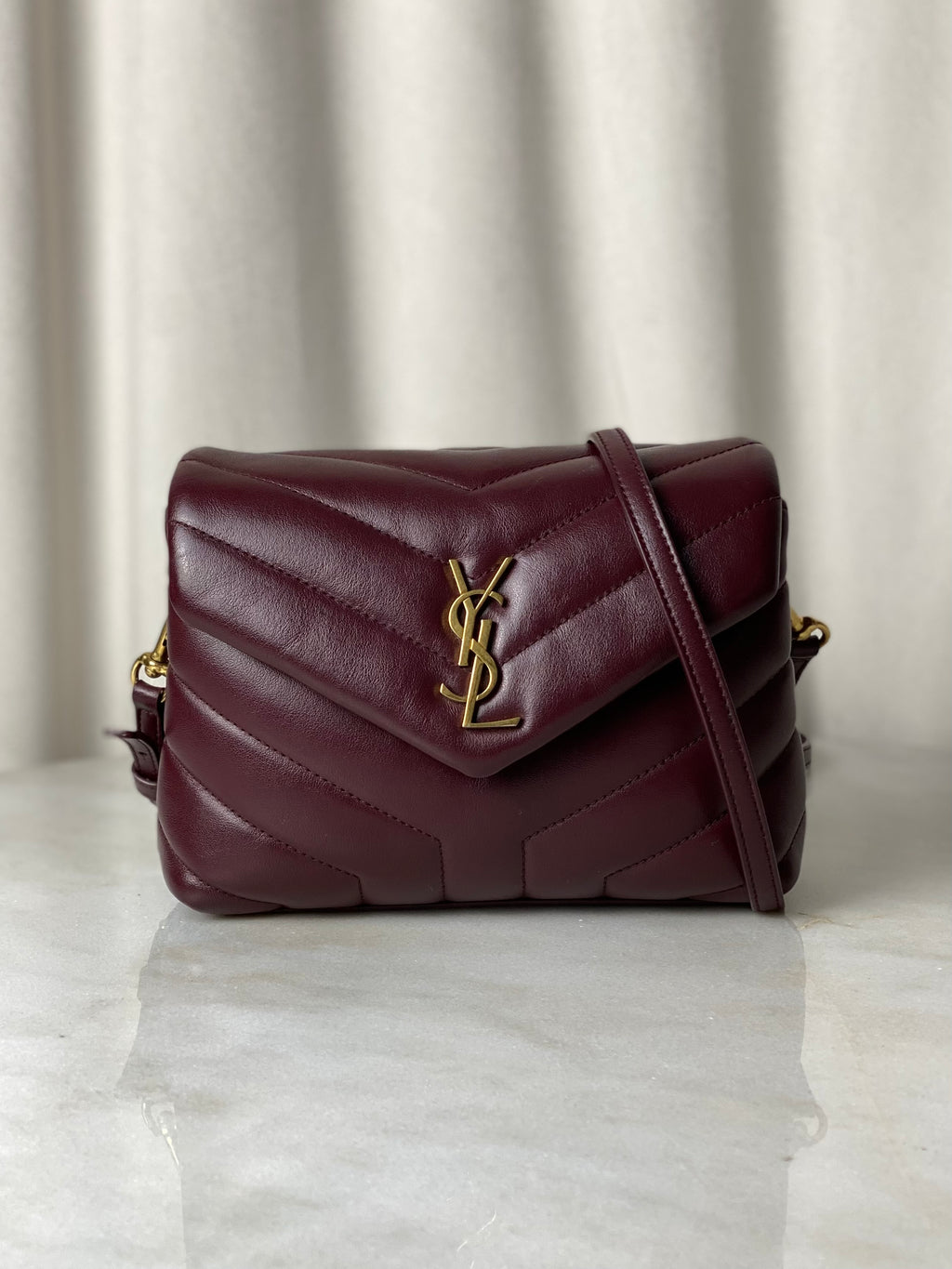 Toy Bag Burgundy Ysl Loulou Burgundy YSL Burgundy Loulou Toy Bag