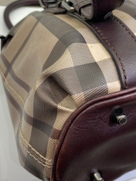 Burberry Bicolor Bridle House Check Bag