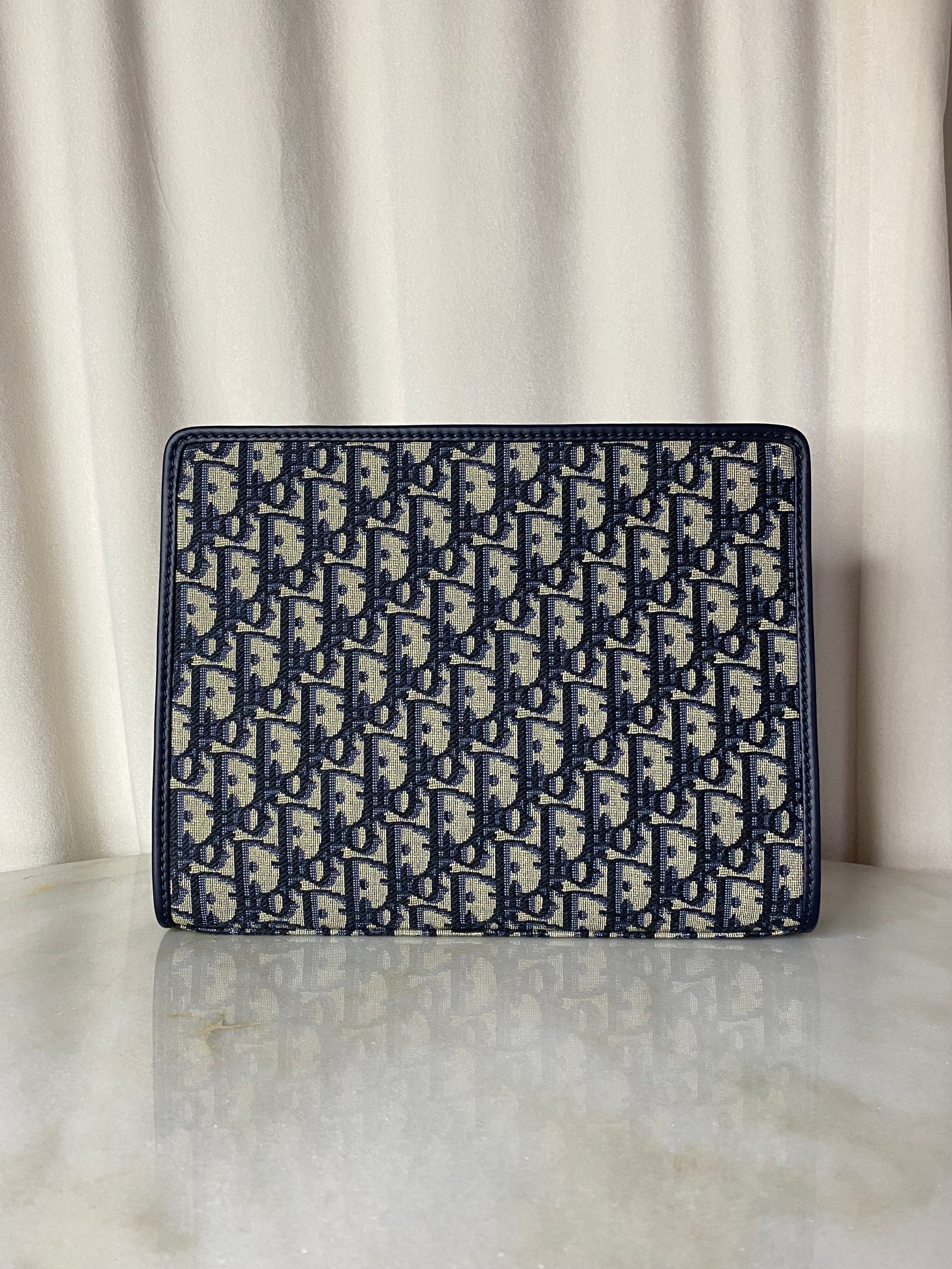 Christian Dior Blue Montaigne Pouch