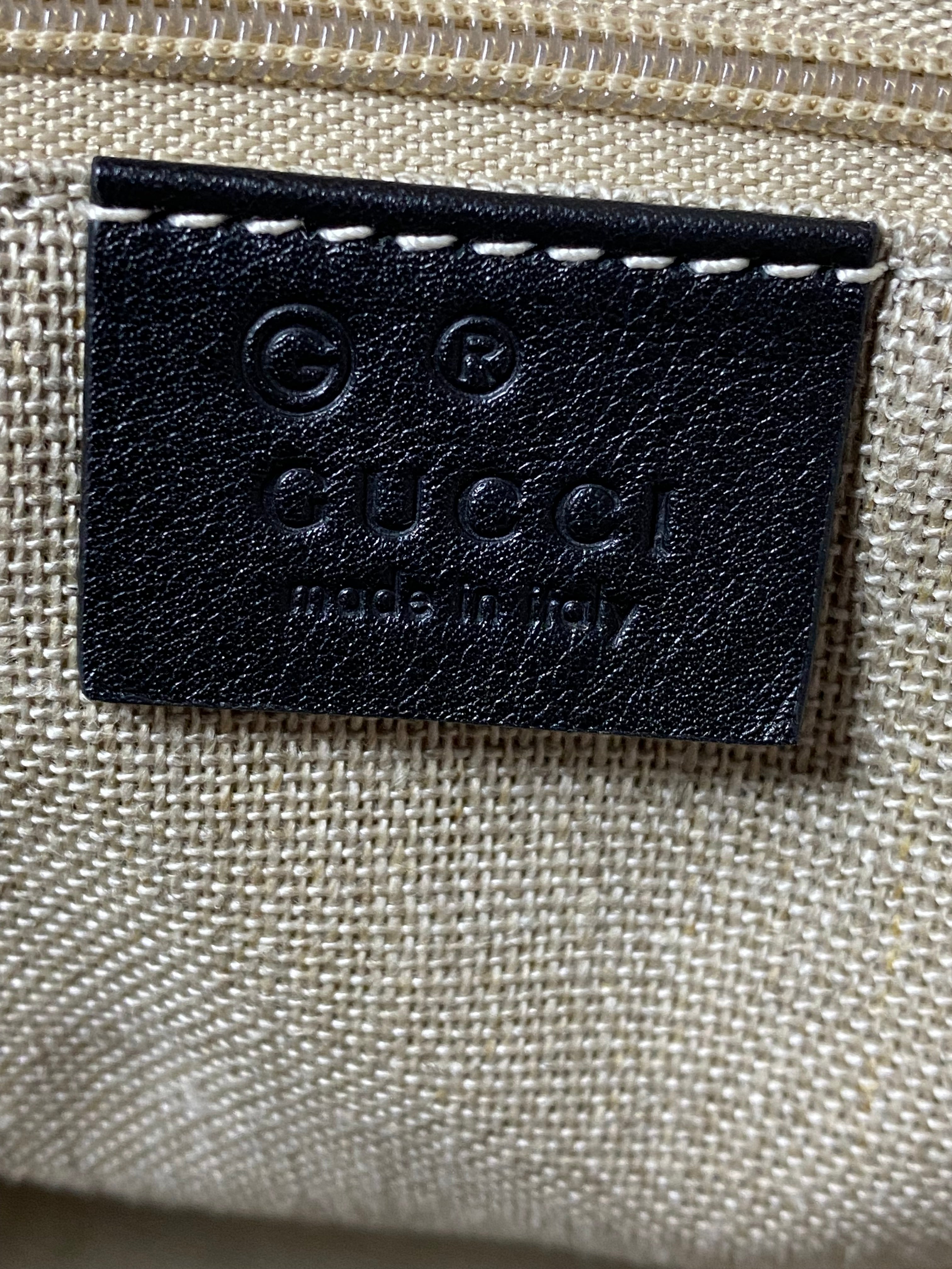 Gucci Black GG Dome Medium Tote Bag