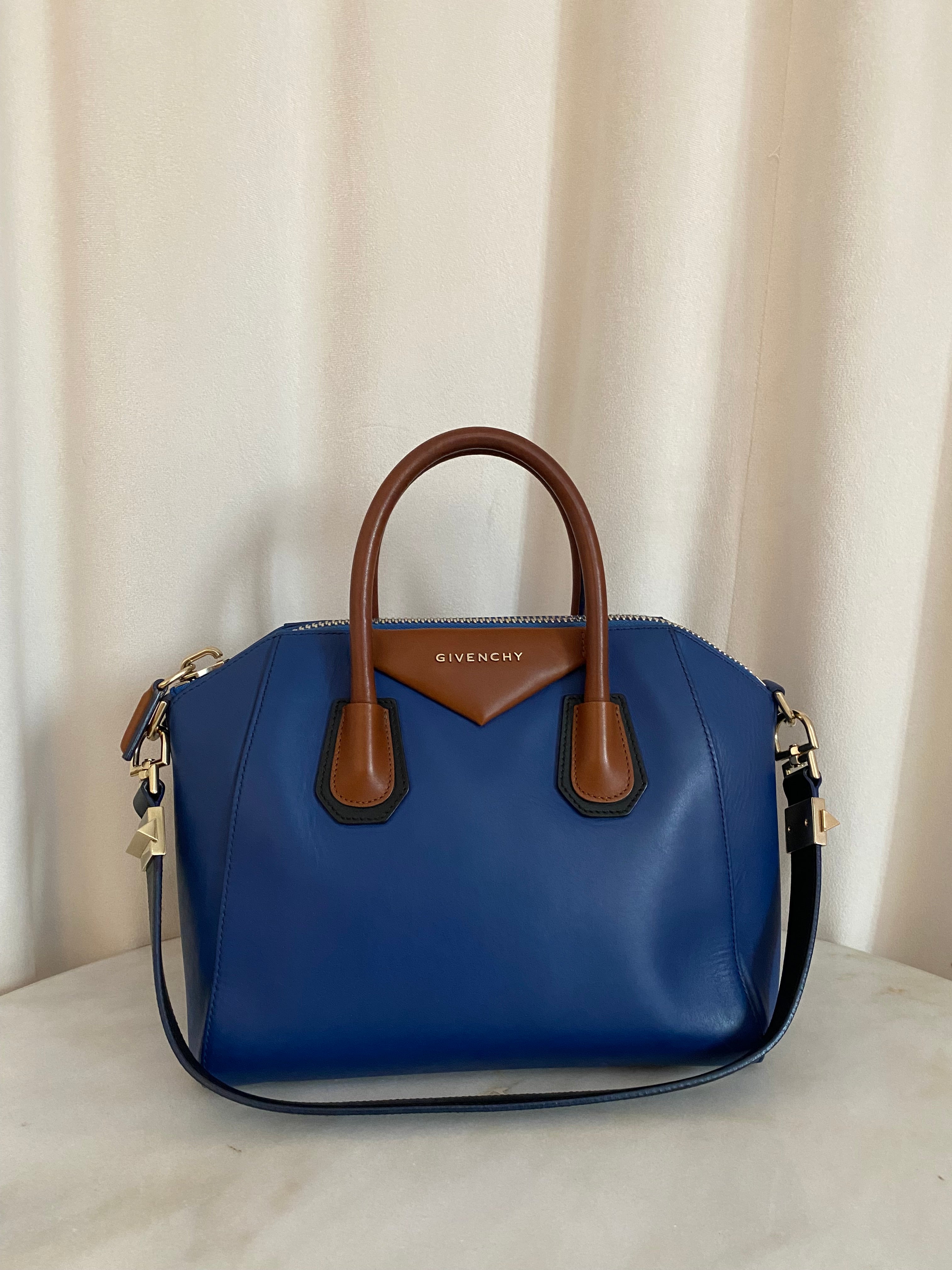 Givenchy Bicolor Antigona Small Tote Bag W/ Shoulder Strap