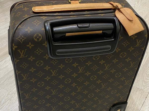 Louis Vuitton PEGASE LÉGÈRE 55 valigia Brown Leather ref.92121 - Joli Closet
