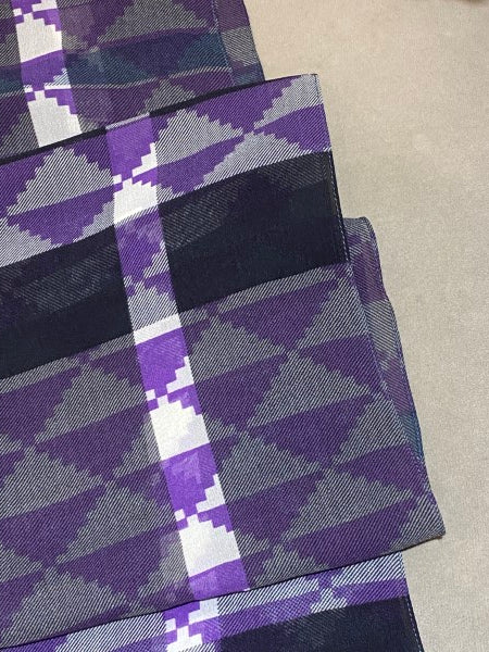 Burberry Bicolor Rectangular Silk Scarf