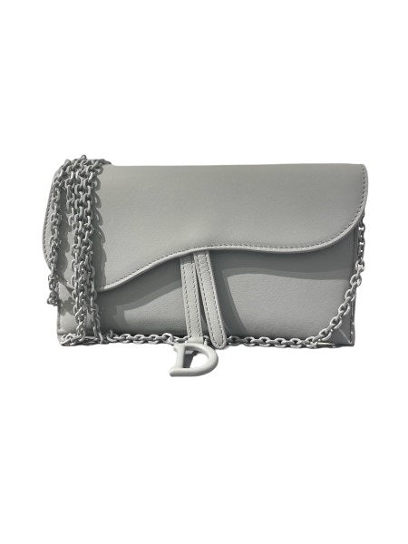 Christian Dior Grey Matt Wallet on Chain