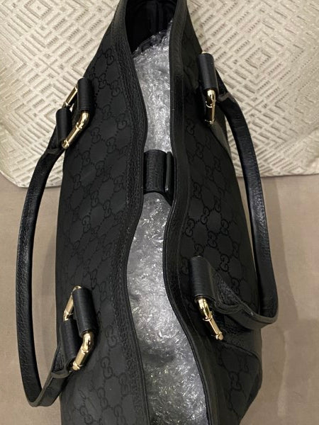 Gucci Black GG Tote Bag