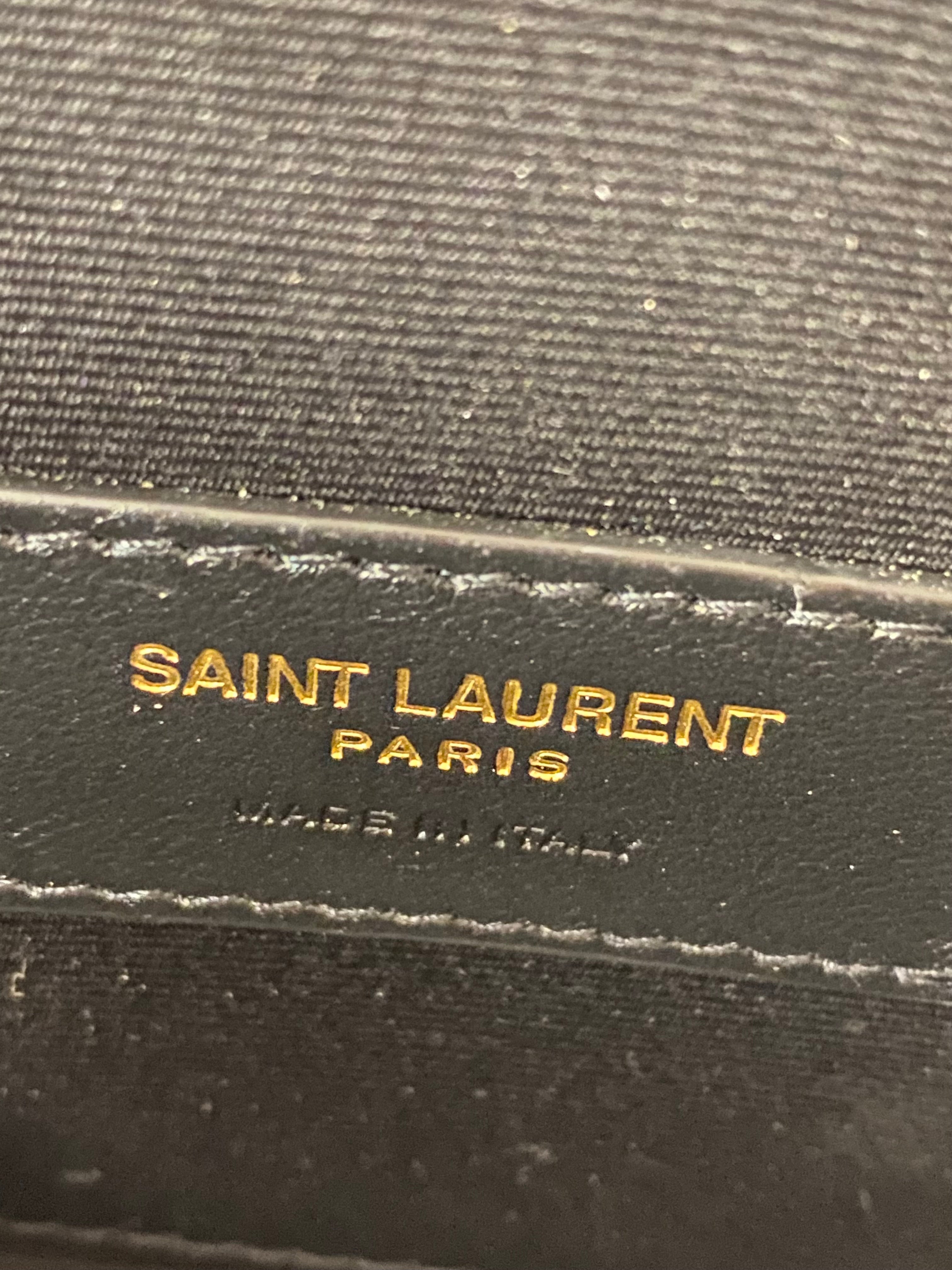 YSL Black Monogram Avec Cassandre Remo Pouch