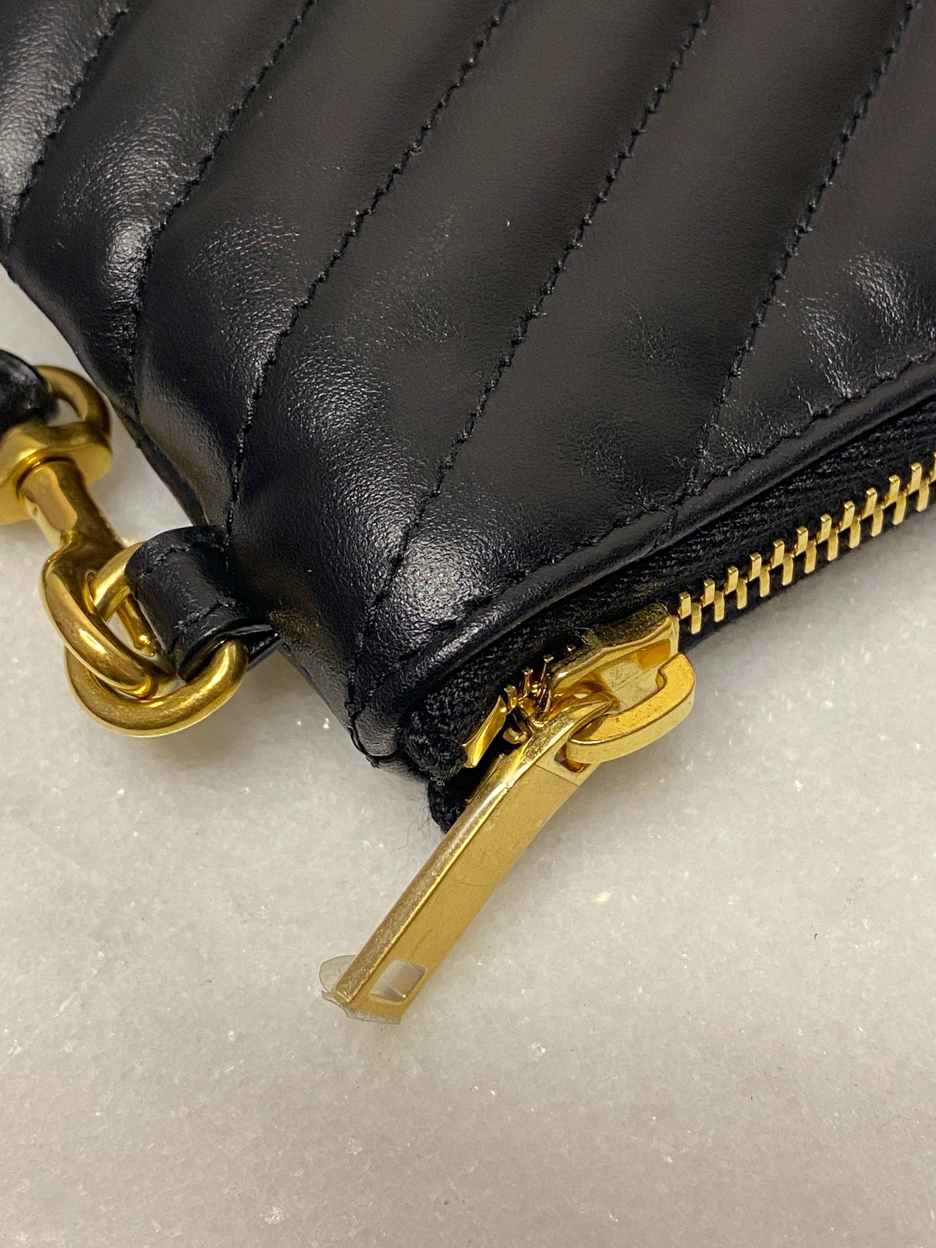 YSL Black Cassandre Medium Classic Clutch