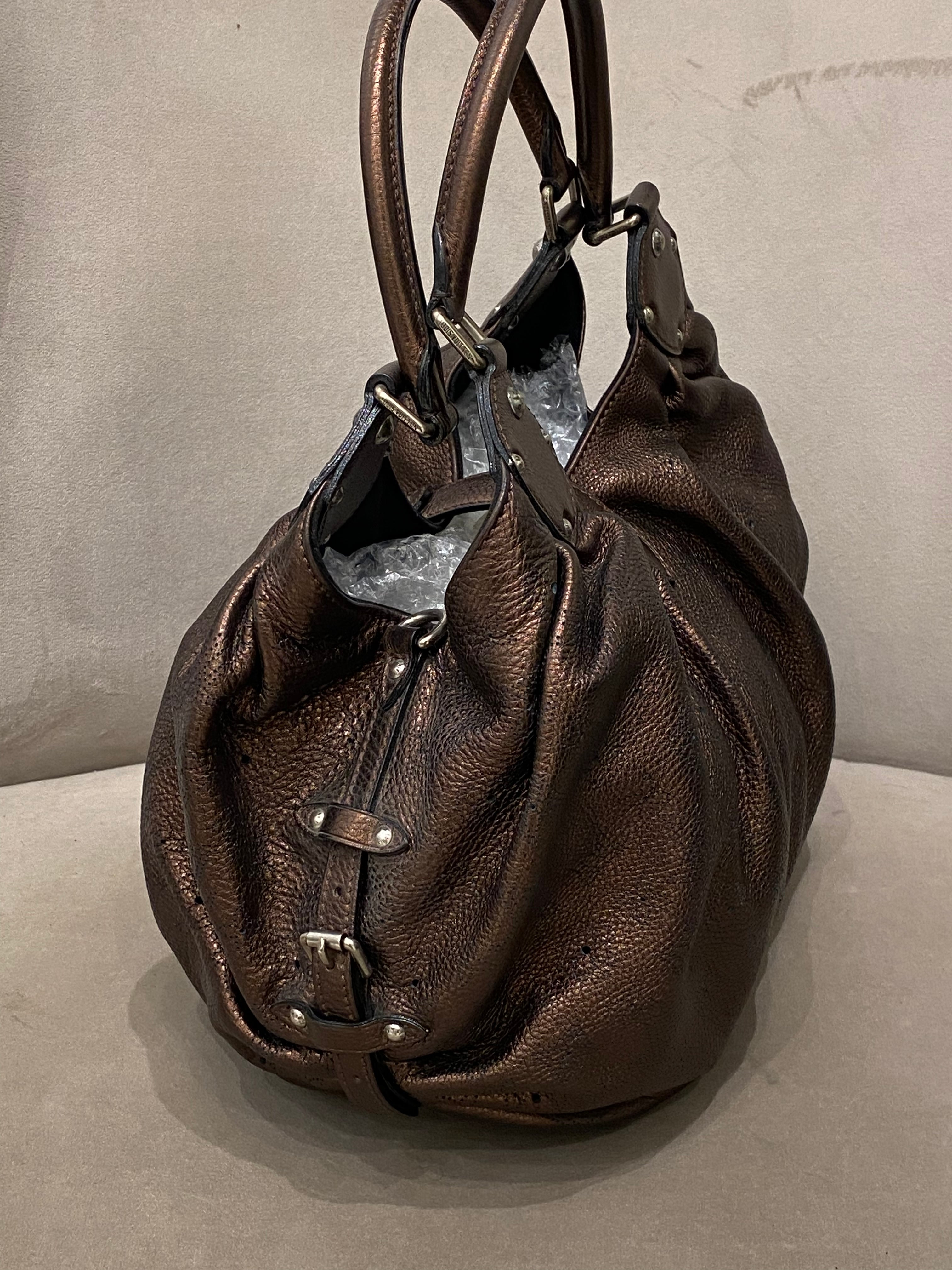 Louis Vuitton Brown Mahina Hobo Bag