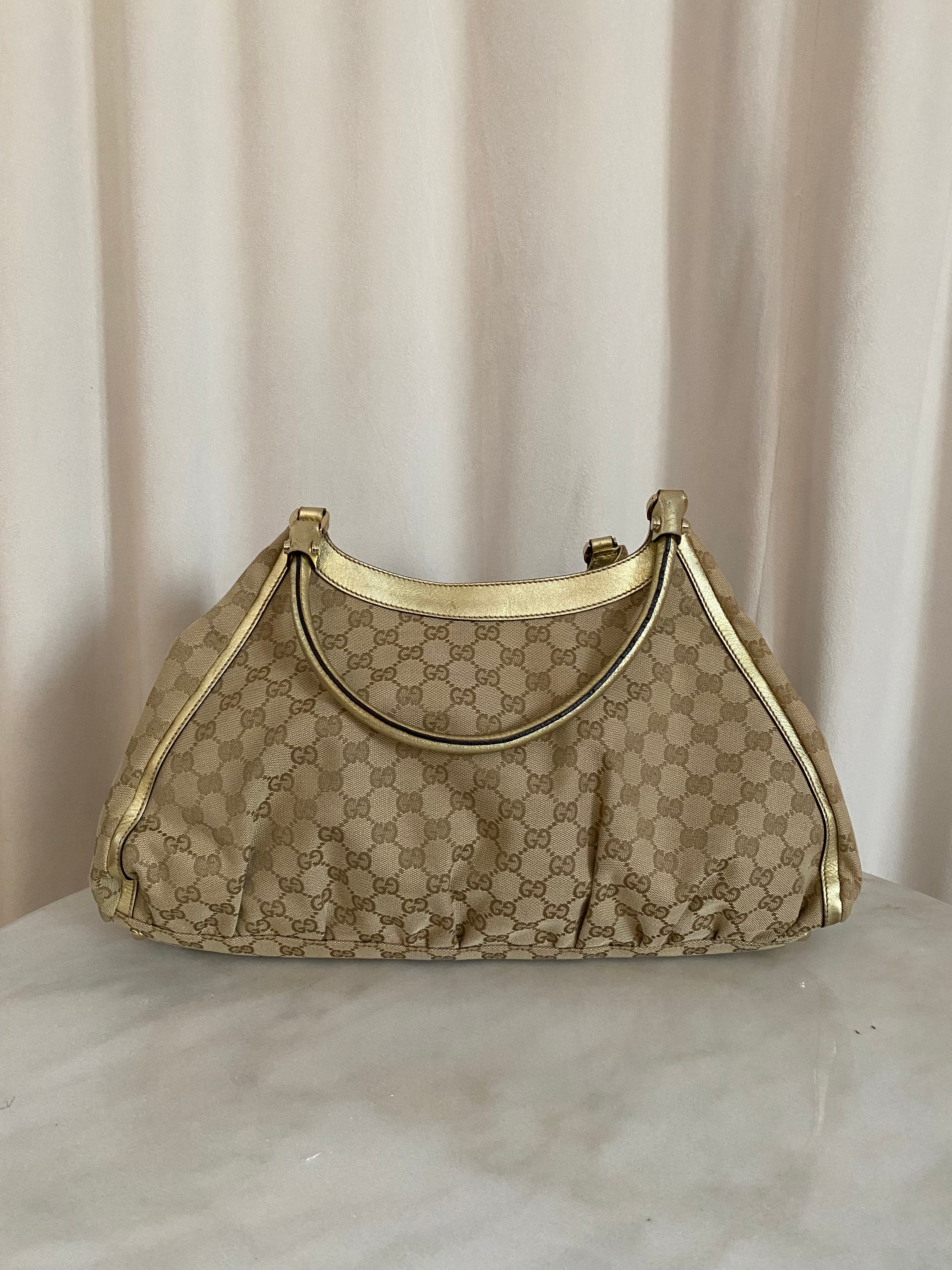 Gucci Bicolor GG D Ring Shoulder Bag