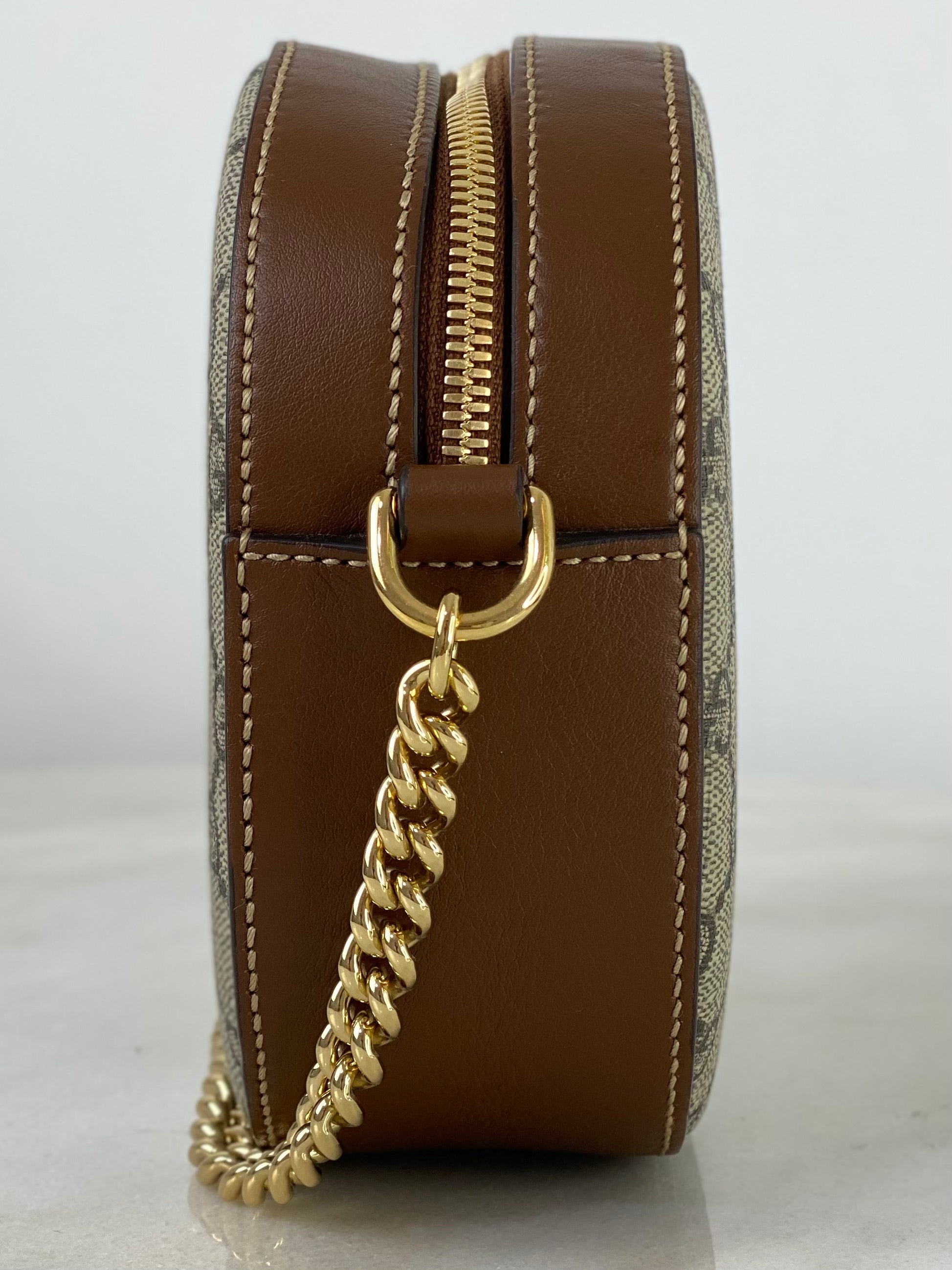 Gucci Brown GG Camera Crossbody Bag