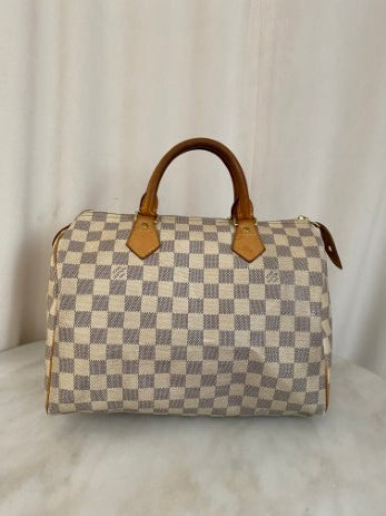 Louis Vuitton Damier Azur Speedy 30 Bag