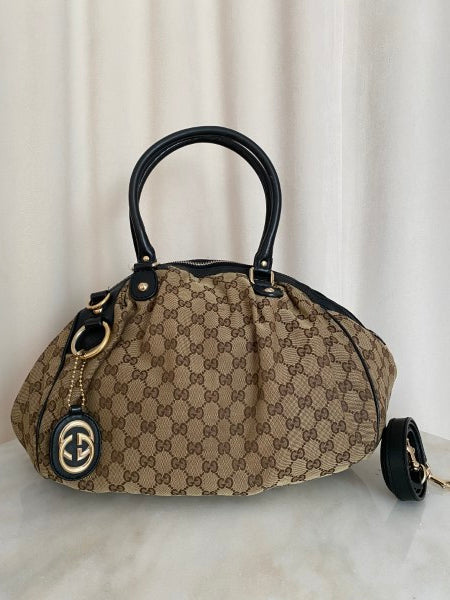 Gucci Bicolor GG Sukey Medium Bag