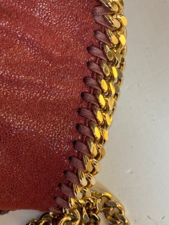 Stella Mccartney Burgundy Falabella Bag W/ 3 Chains