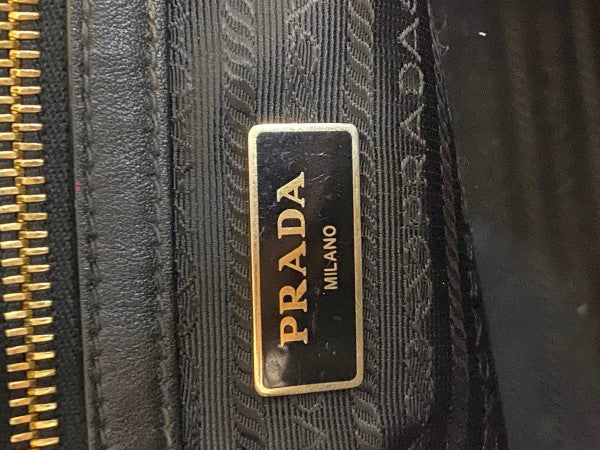 Prada Black Top Handle Tote Bag