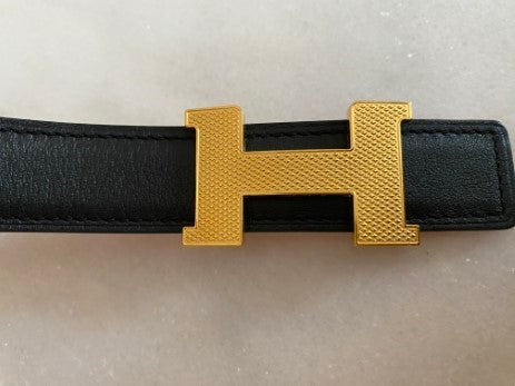 Hermes Bicolor Thin Reversible Belt