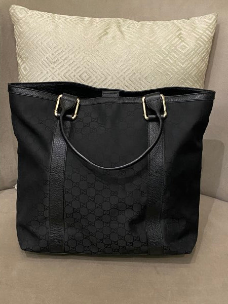 Gucci Black GG Tote Bag