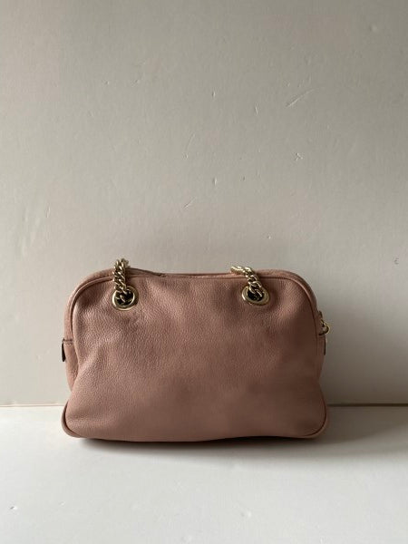 Gucci Pink Camera Soho Neiman Exclusion Double Chain Shoulder Bag