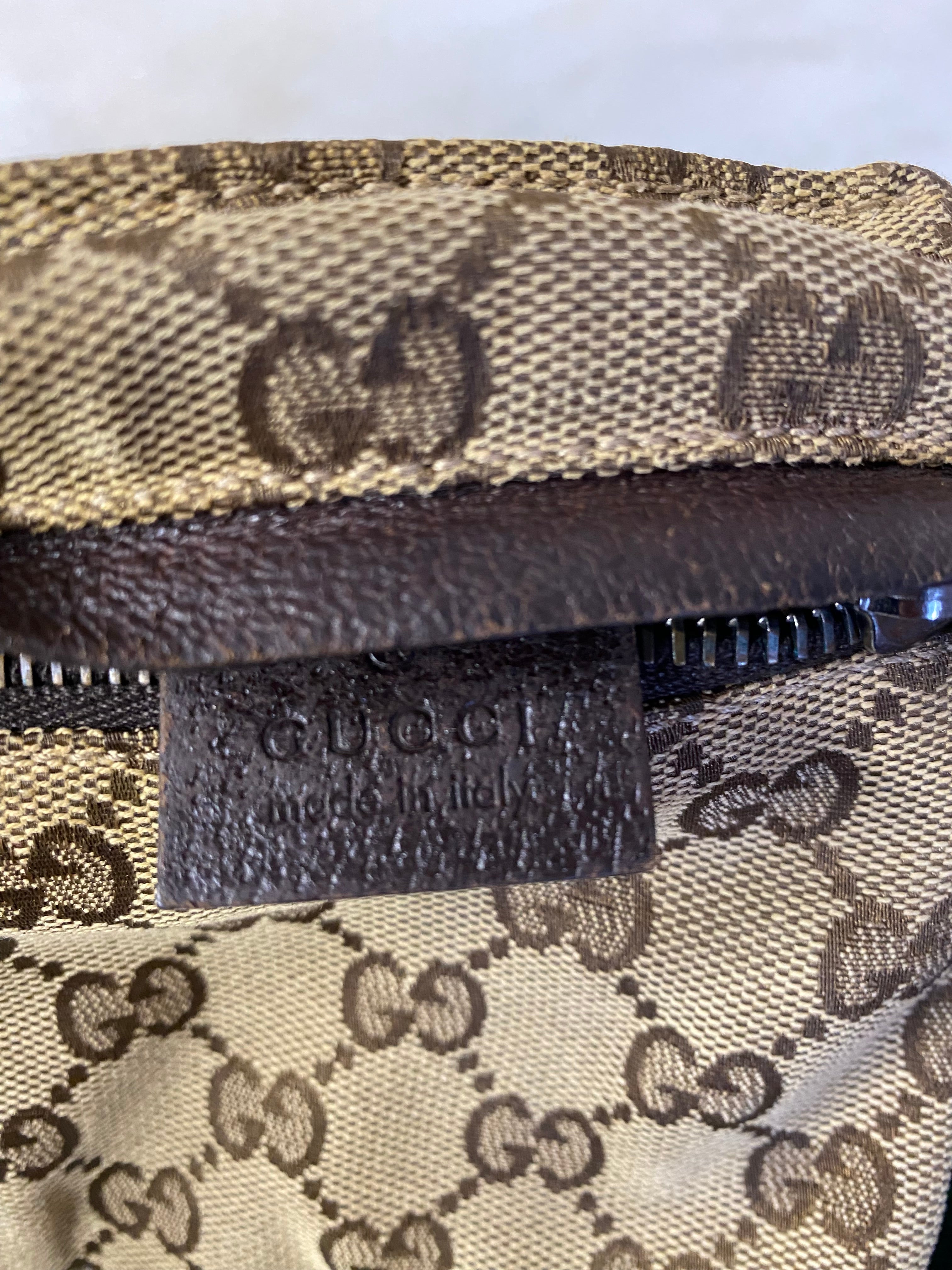 Gucci Brown GG Double Pocket Belt Bag