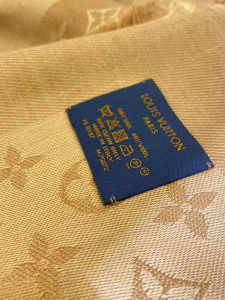 Louis Vuitton Camel Monogram Scarf