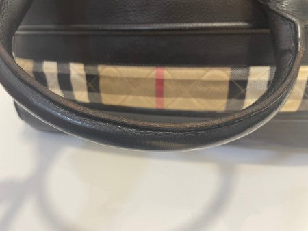 Burberry Bicolor House Check Tote Bag