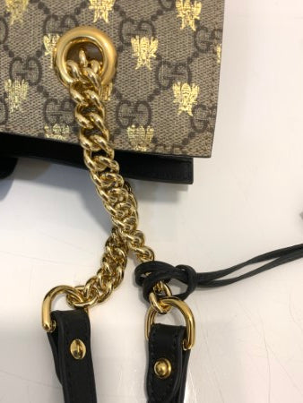 Gucci Bicolor GG Supreme Padlock Small Shoulder Bag