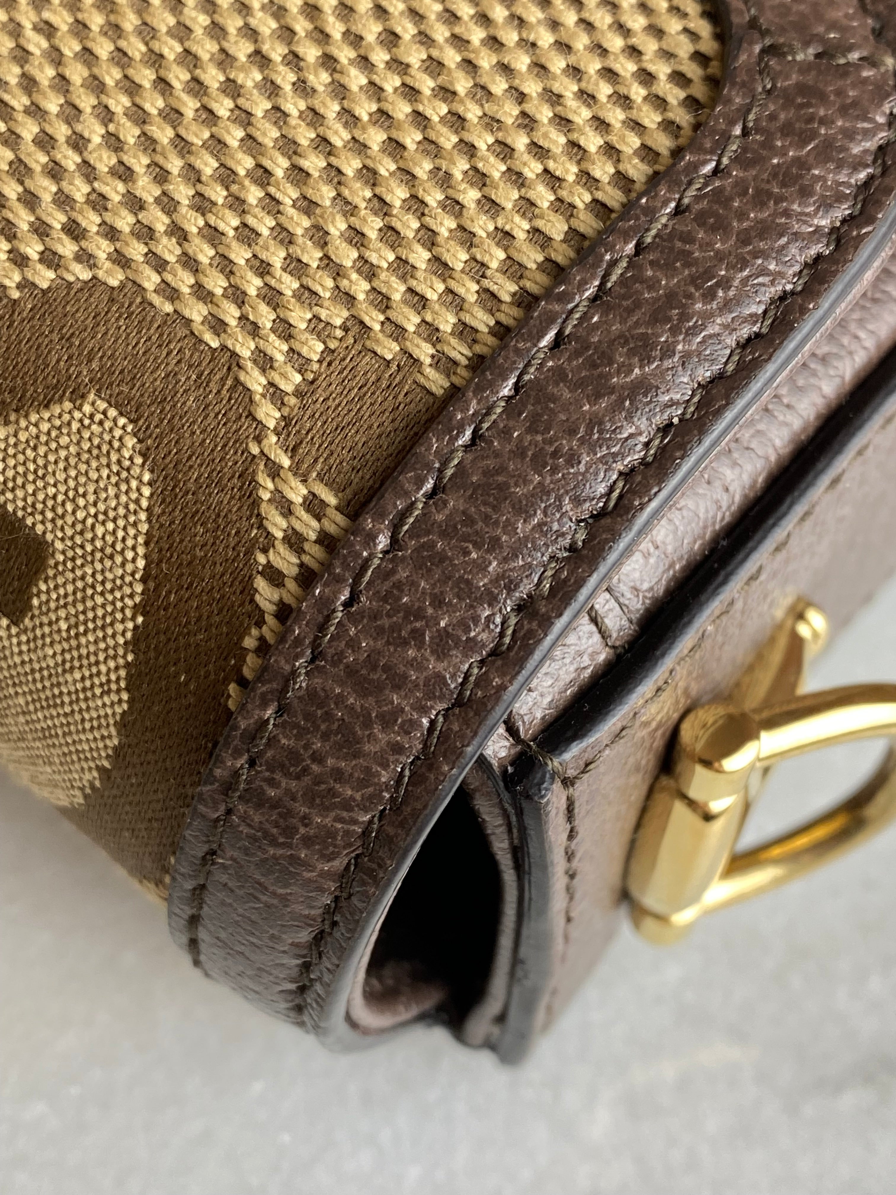 Gucci Bicolor GG Horsebit 1955 Small Crossbody Bag