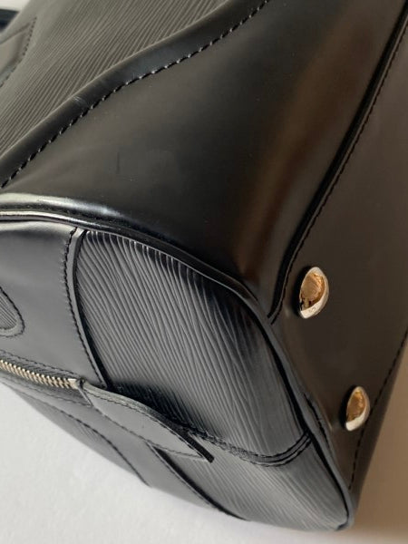 Louis Vuitton Black Bowling Montaigne PM Bag