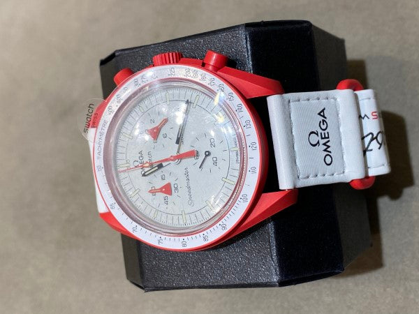 Omega Bicolor X Swatch Speedmaster Moonswatch Mission to Mars Watch