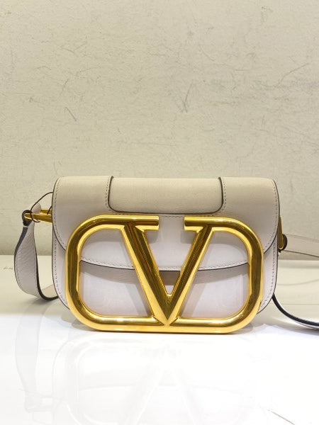 Valentino Off Whie Super V Crossbody Bag