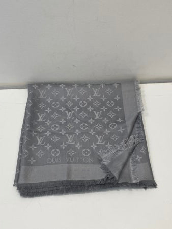 Louis Vuitton Grey Monogram Scarf