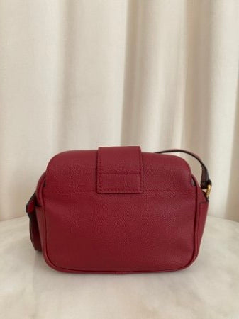 Burberry House Check Red Small Buckle Parade Crossbody Bag