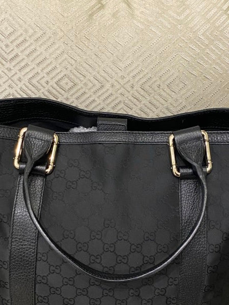 Gucci Black GG Tote Bag