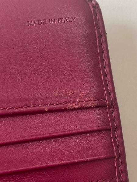 Burberry Pink Haymarket Long Wallet