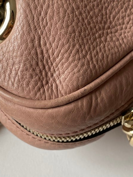 Gucci Pink Camera Soho Neiman Exclusion Double Chain Shoulder Bag