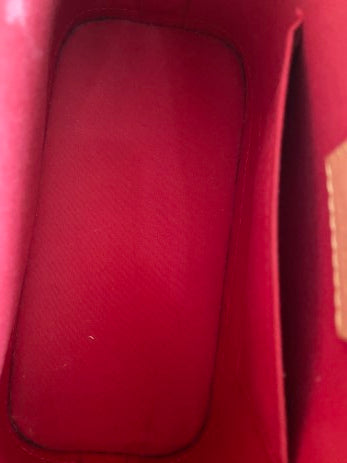 Louis Vuitton Red Monogram Vernis Alma BB Bag