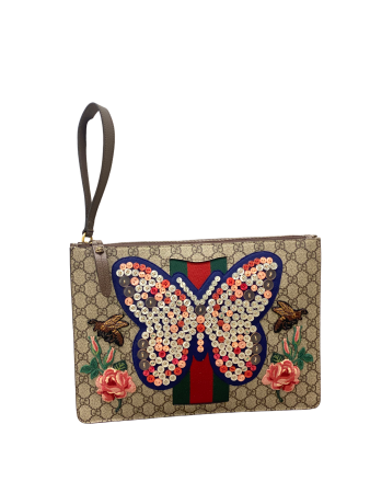 Gucci Multicolor GG Butterfly Pouch