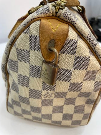 Louis Vuitton Azur Speedy 25 Bag