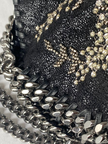 Stella Mccartney Black Floral Falabella Bag