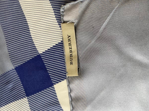 Burberry Bicolor Square Silk Small Scarf