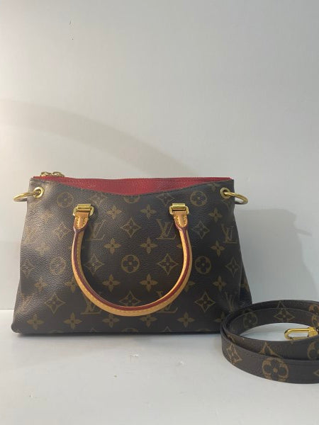 Louis Vuitton Monogram Red Pallas BB Tote Bag