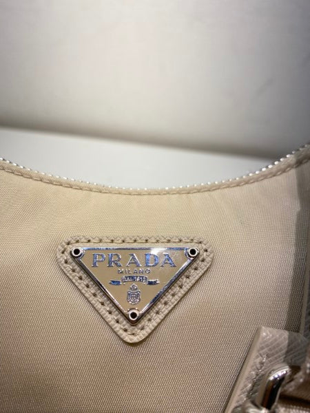 Prada Beige Re-Edition Multi Pochette Bag