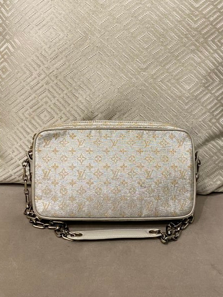 Louis Vuitton Silver Monogram Mckenna Chain Bag