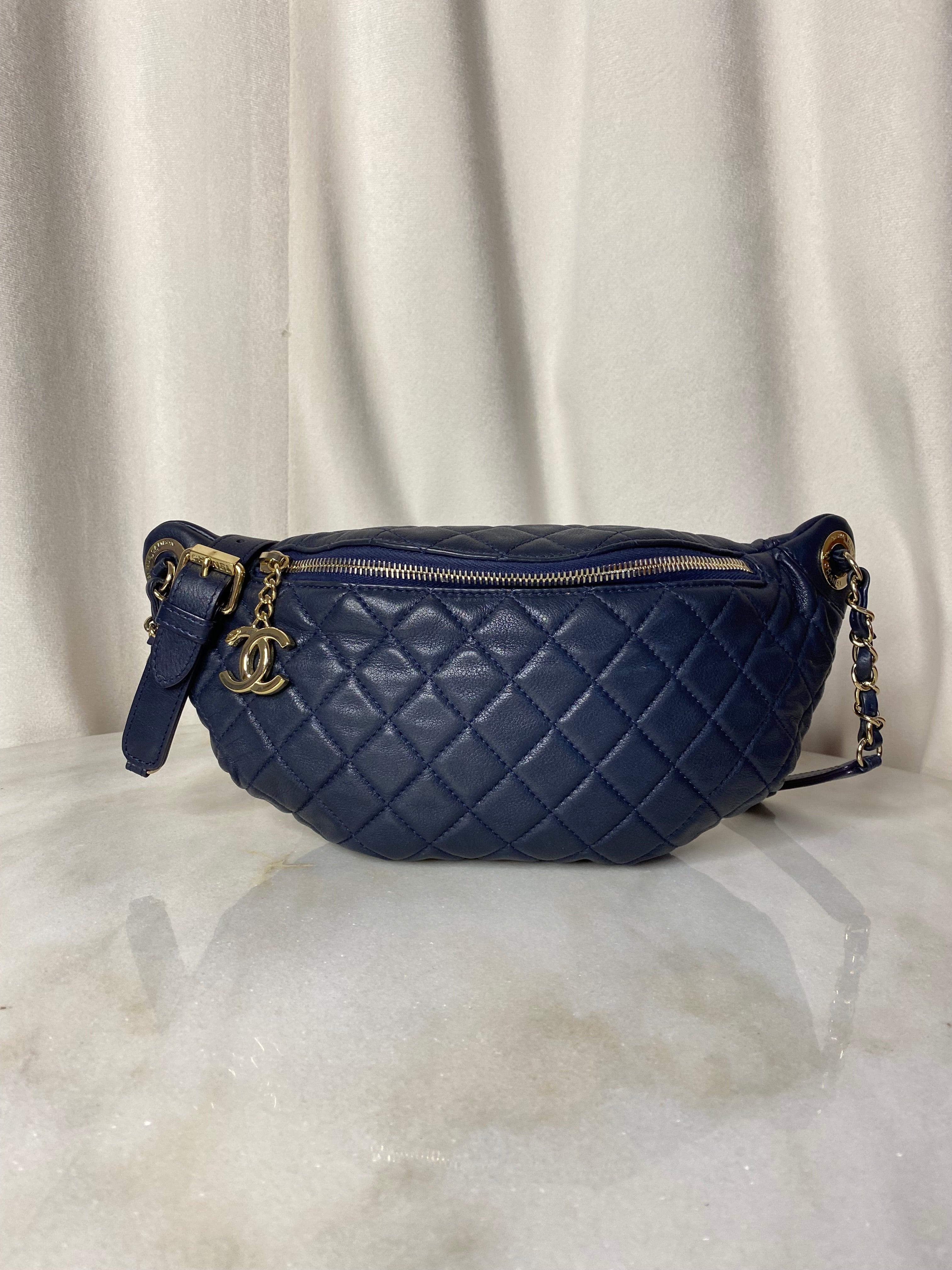 Chanel Navy Waist Bag