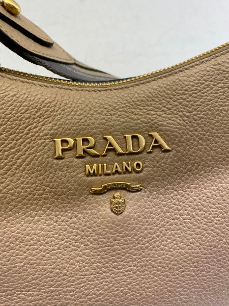 Prada Beige Vitello Daino Crossbody Bag