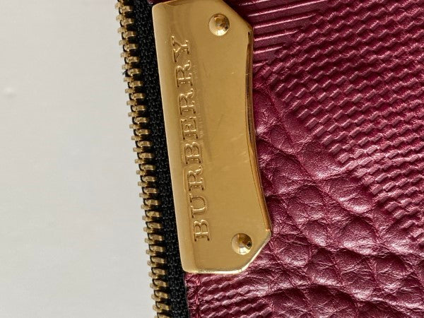 Burberry Pink Embossed Check Crossbody bag