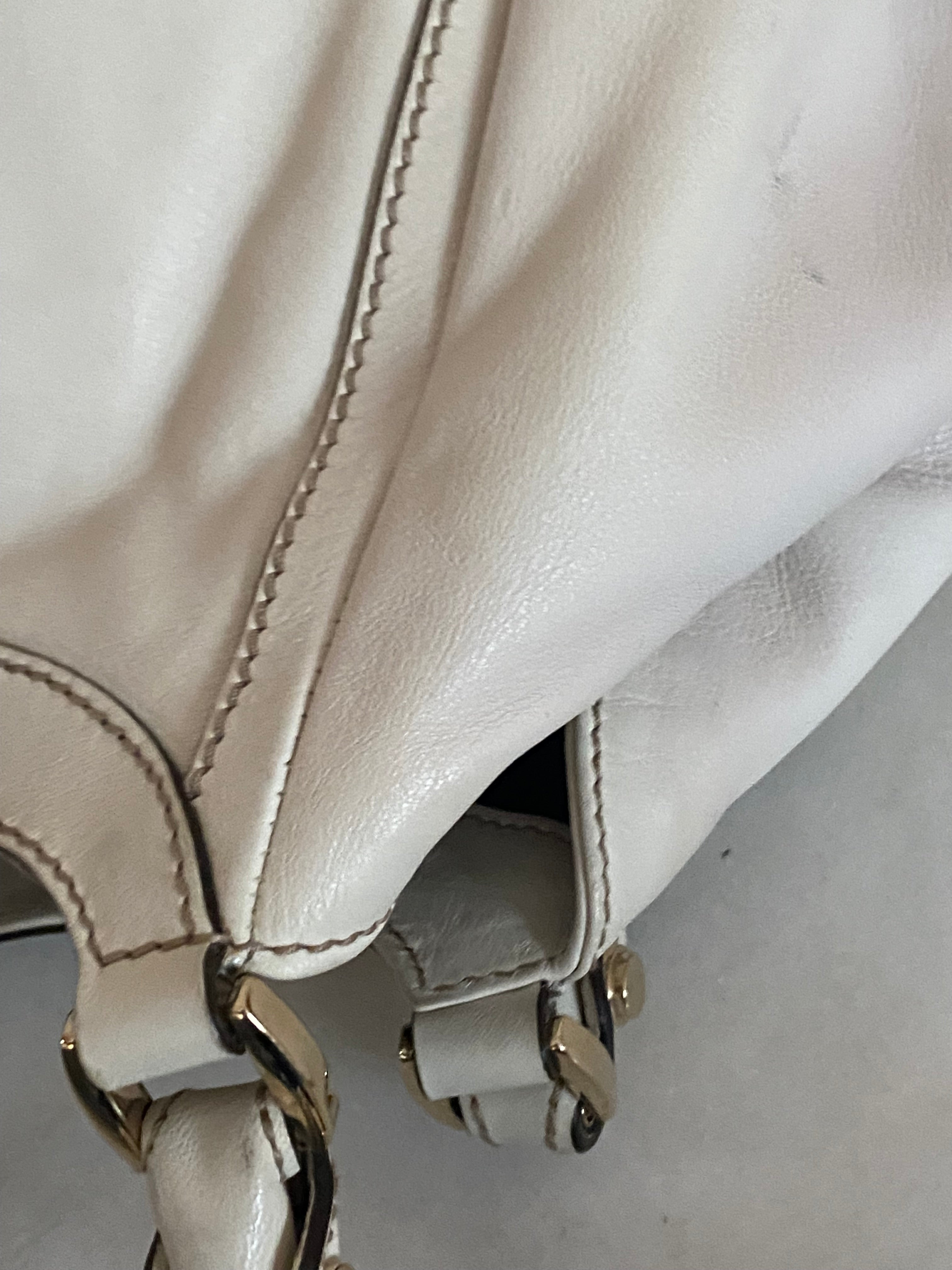 Gucci Off White D Ring Shoulder Bag