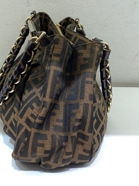 Fendi Brown FF Shoulder Bag