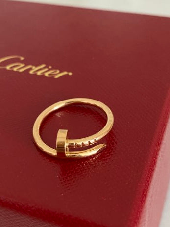 Cartier 18K Yellow Gold Small Model Juste Un Clou Ring 49