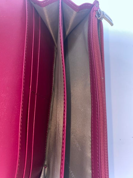 Burberry Pink Haymarket Long Wallet