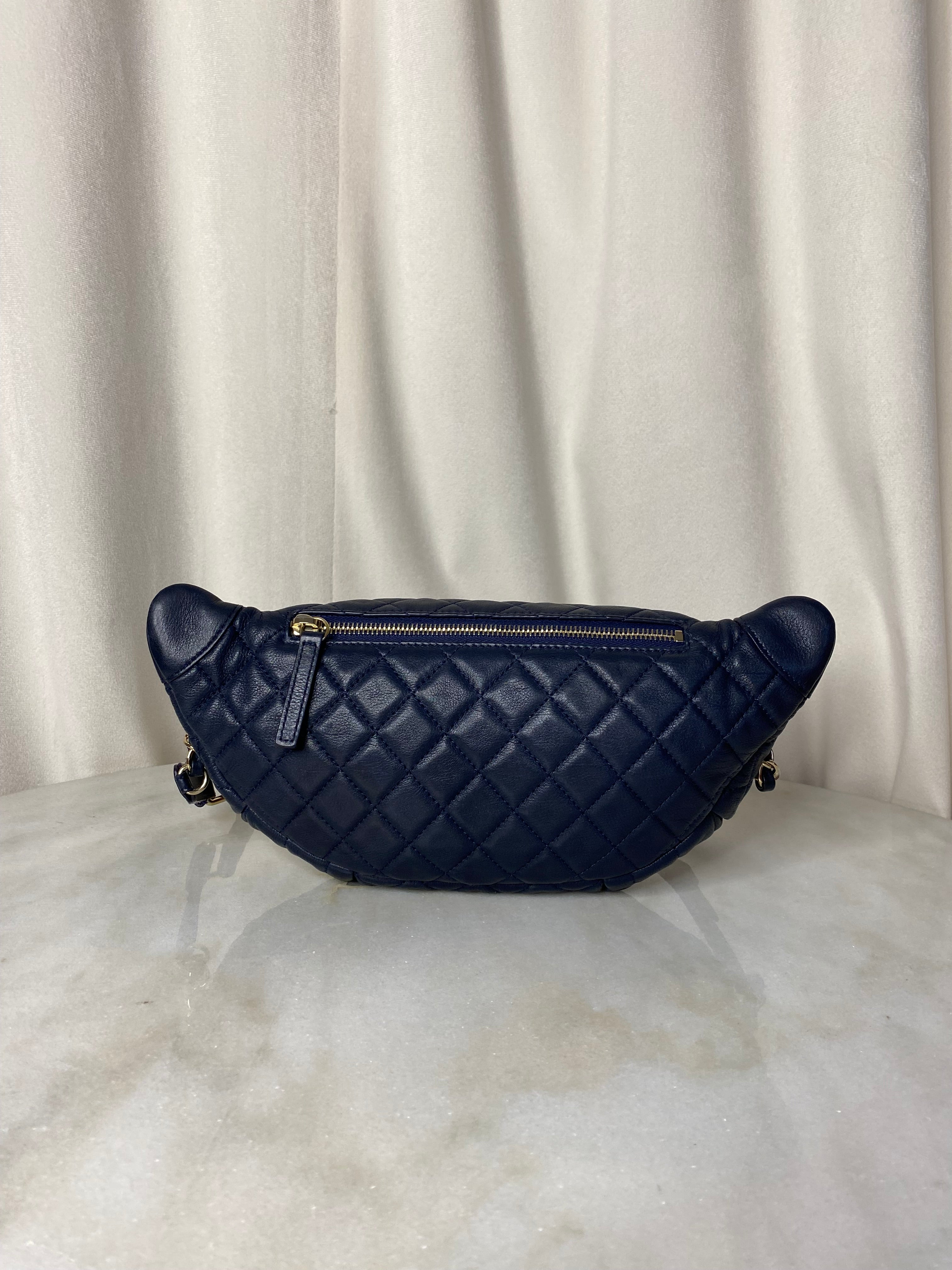 Chanel Navy Waist Bag